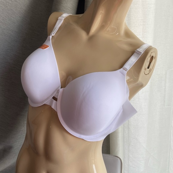 40C warner’s white contour side coverage basic bra NWOT *minor stain - Picture 6 of 15